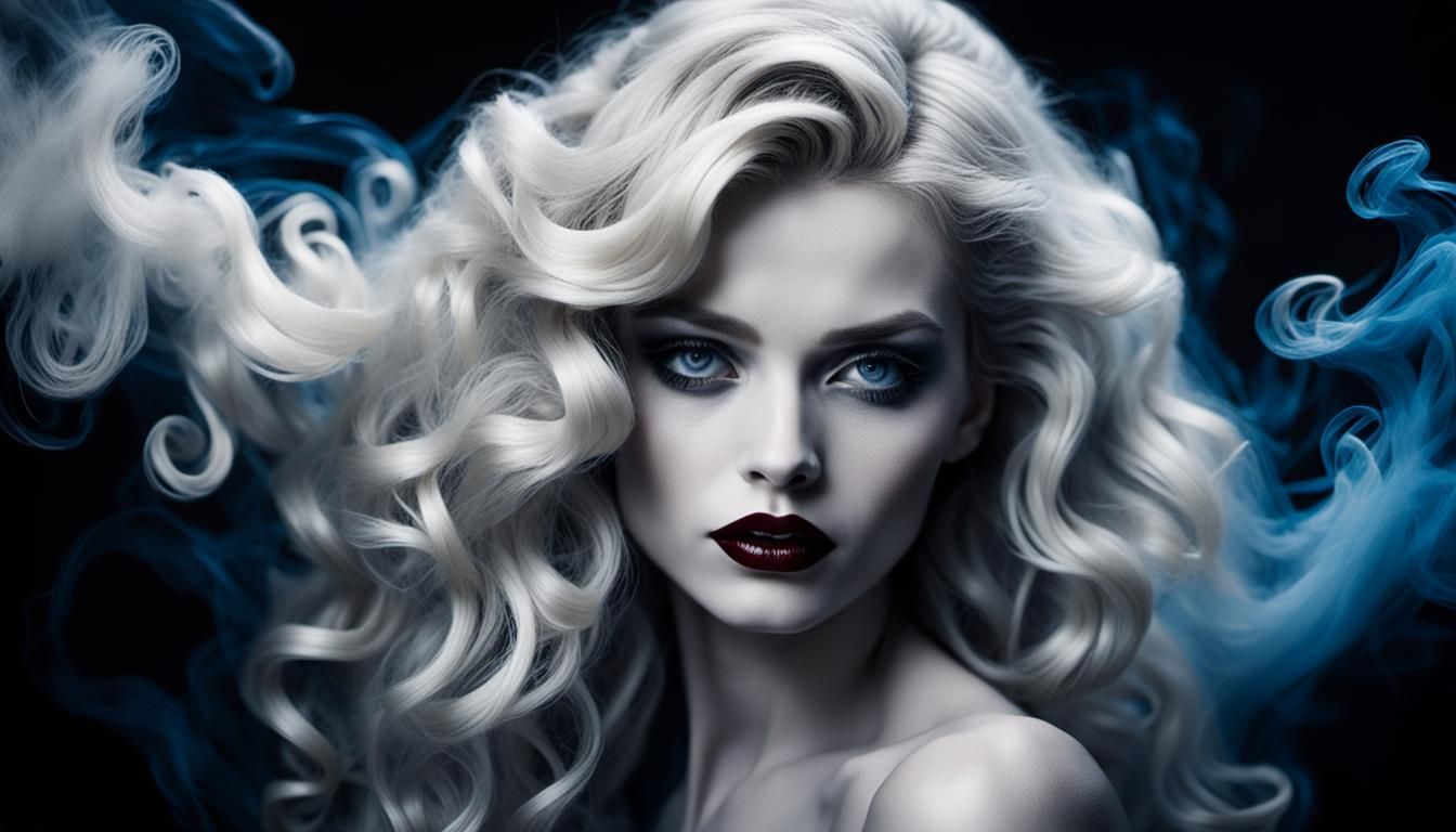 Elegant Monochrome Portrait with Dramatic Touch