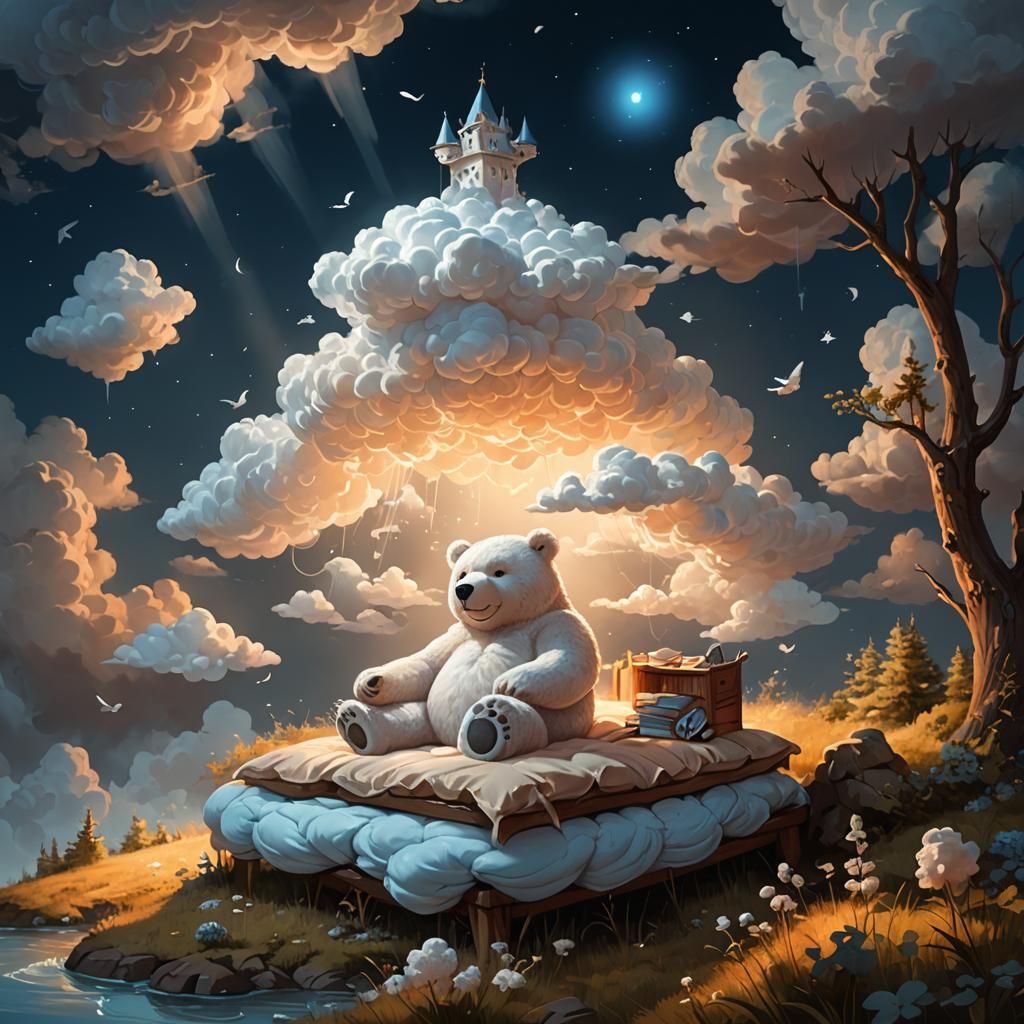 Dreamy Cloud Bear Concept Art