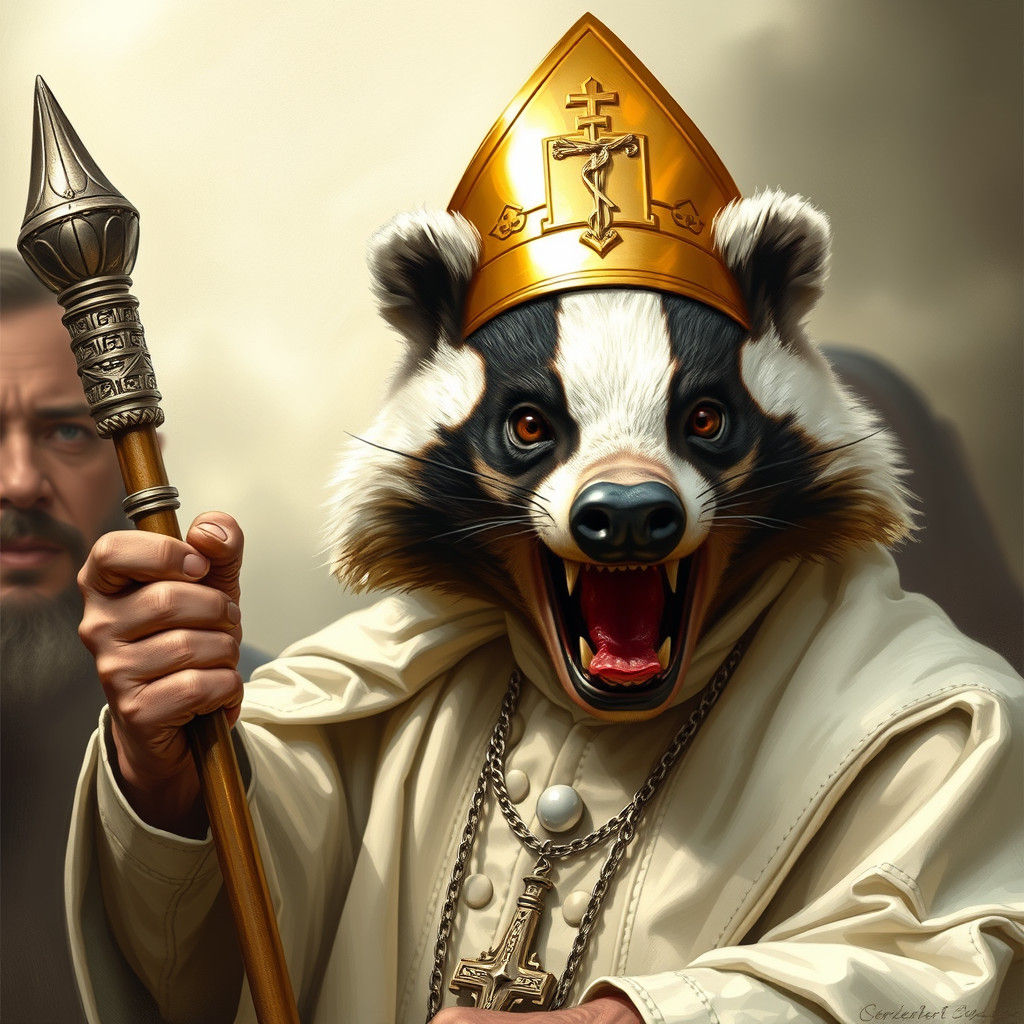 The Pope as an Angry Badger: AI Rendition