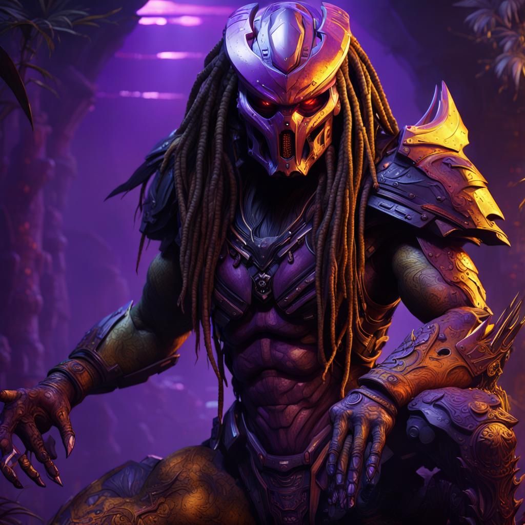 Predator Concept Art in Dark Fantasy Style