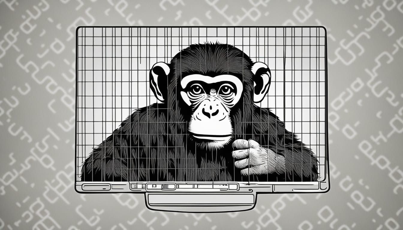 Monkey Engrossed in Phone: A Modern Proverb