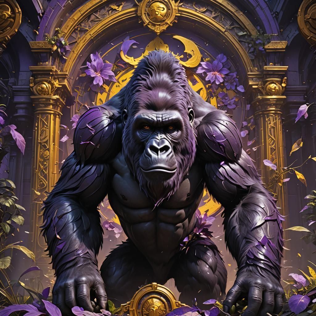 Gorilla Tag Masterpiece in Dark Fantasy Style