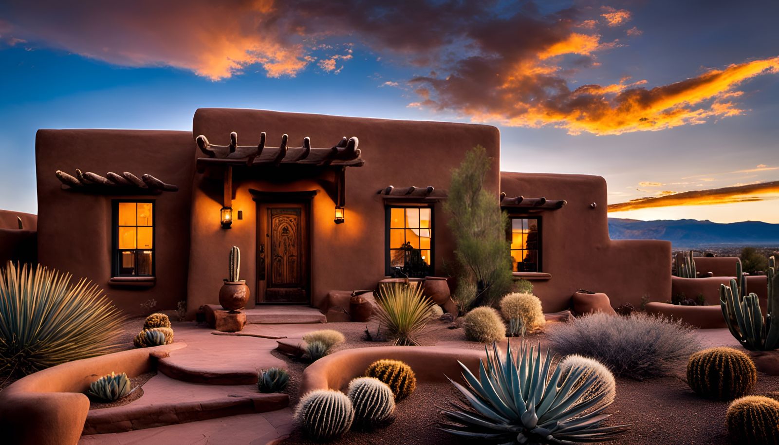 Pueblo Desert Home