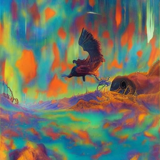 Surreal Close-Up: Days Pass in Dreamlike Hues