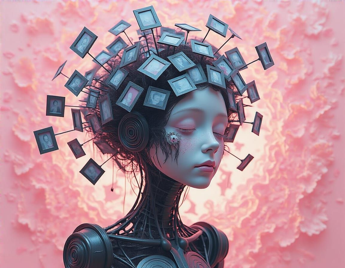 Automatron Audrey's Wirish Whirlington Hair Mirrored in Craz...