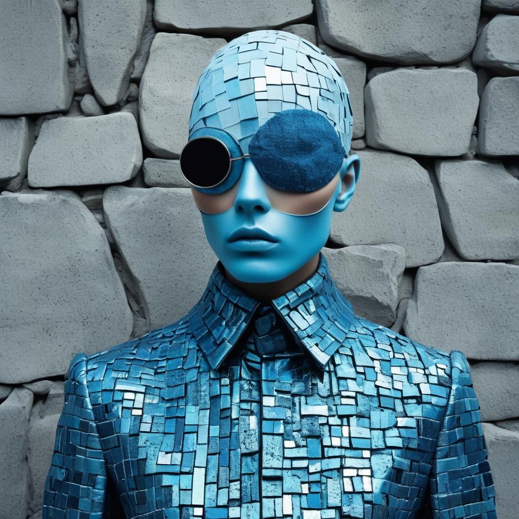 Surreal Eye Patch in Vintage Cartoon Style