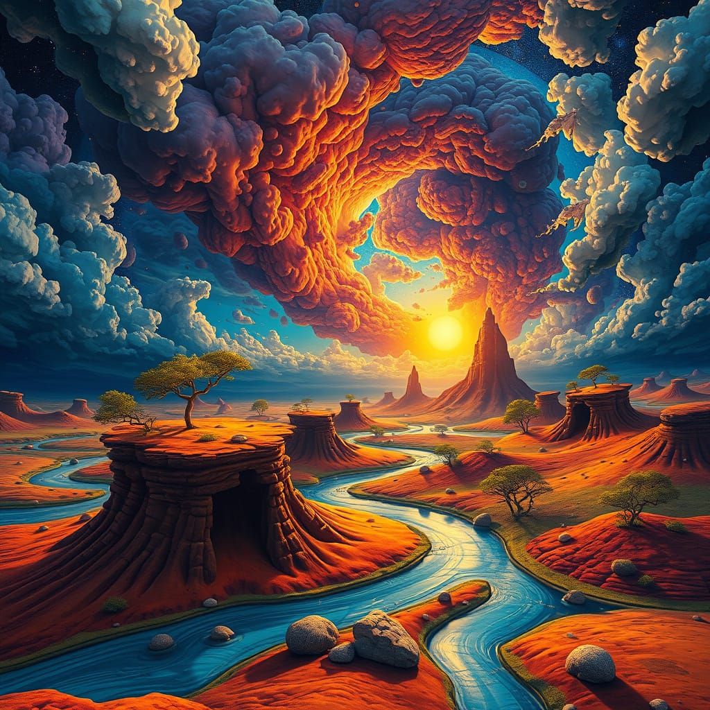 Surreal Dreamscape of the Mind's Eye