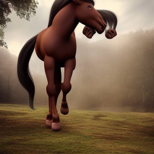 Centaur in a Dress: AI Generated Image