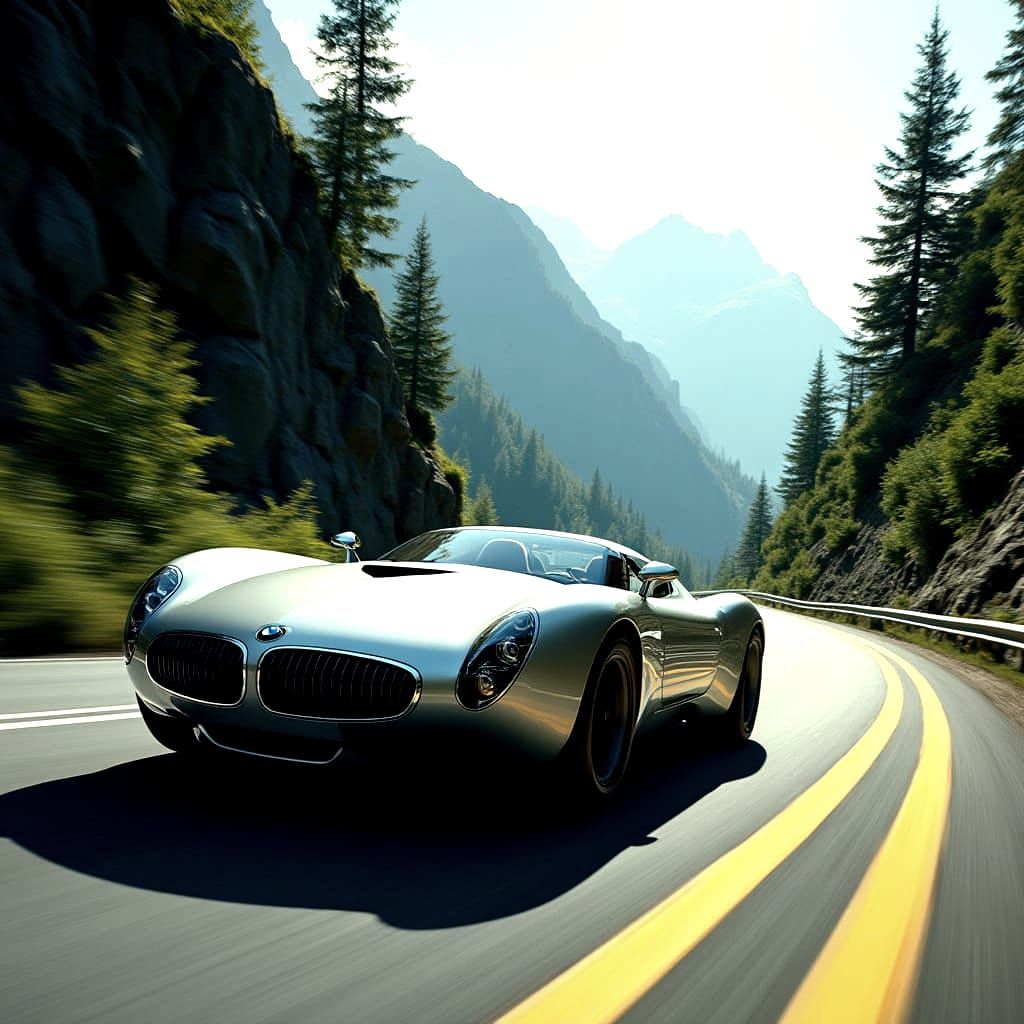 Luxury Car Icon Revealed in Bold Lines