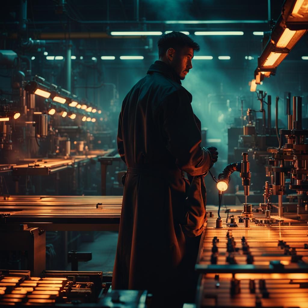 an old-fashioned man working in a field