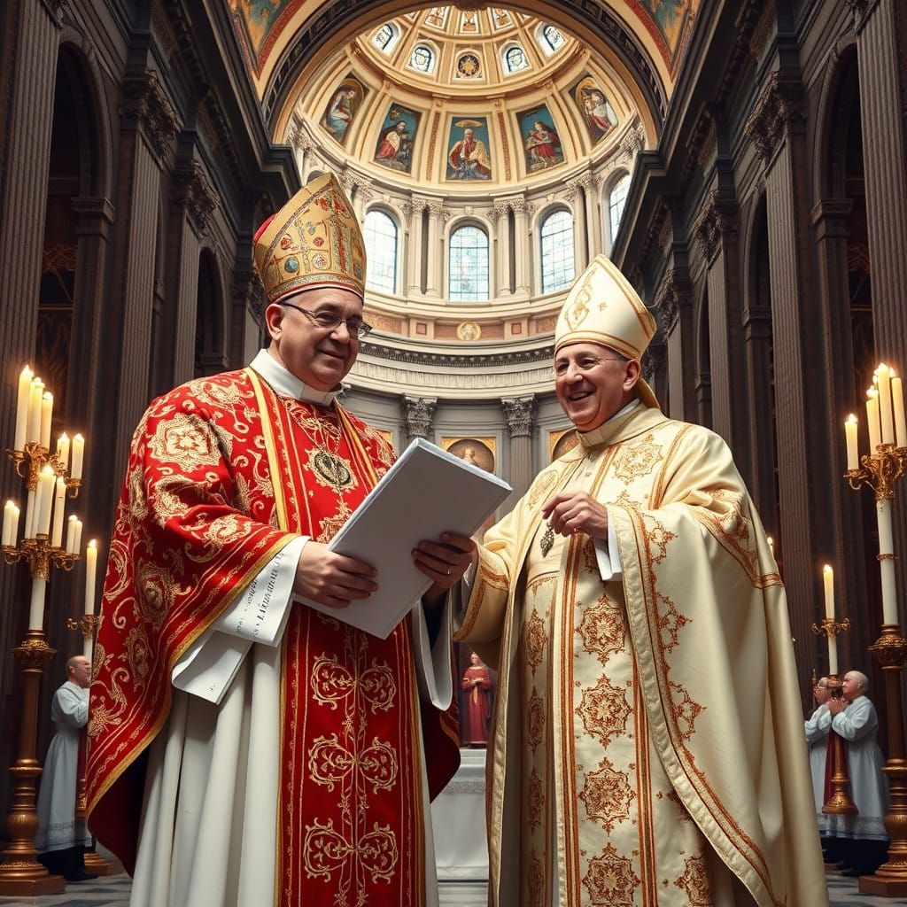 Papal Christmas Celebration in Elegant Vatican Style