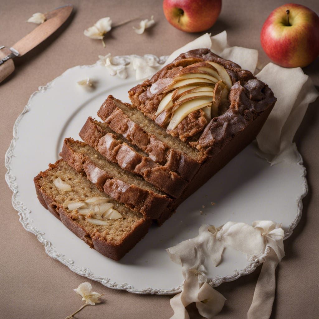 Apple Pear Bread in Rococo Style