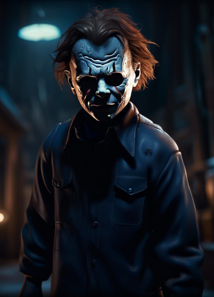 Disney Animation Michael Meyers in Hyperdetailed Horror Scen...