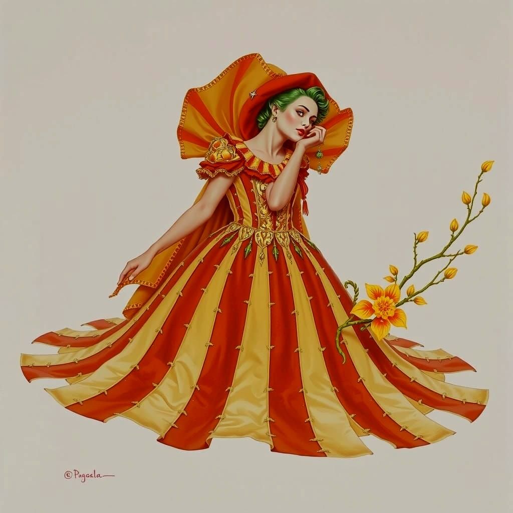 Chimaera of Life and Death in Cloisonné Style