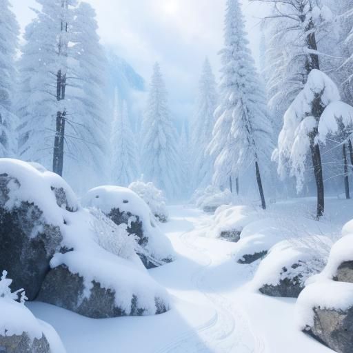 Crystallized Tears Blanket Winter Landscape