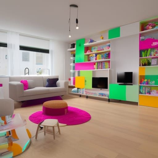 Ultra Realistic Candy-Themed Interior Design