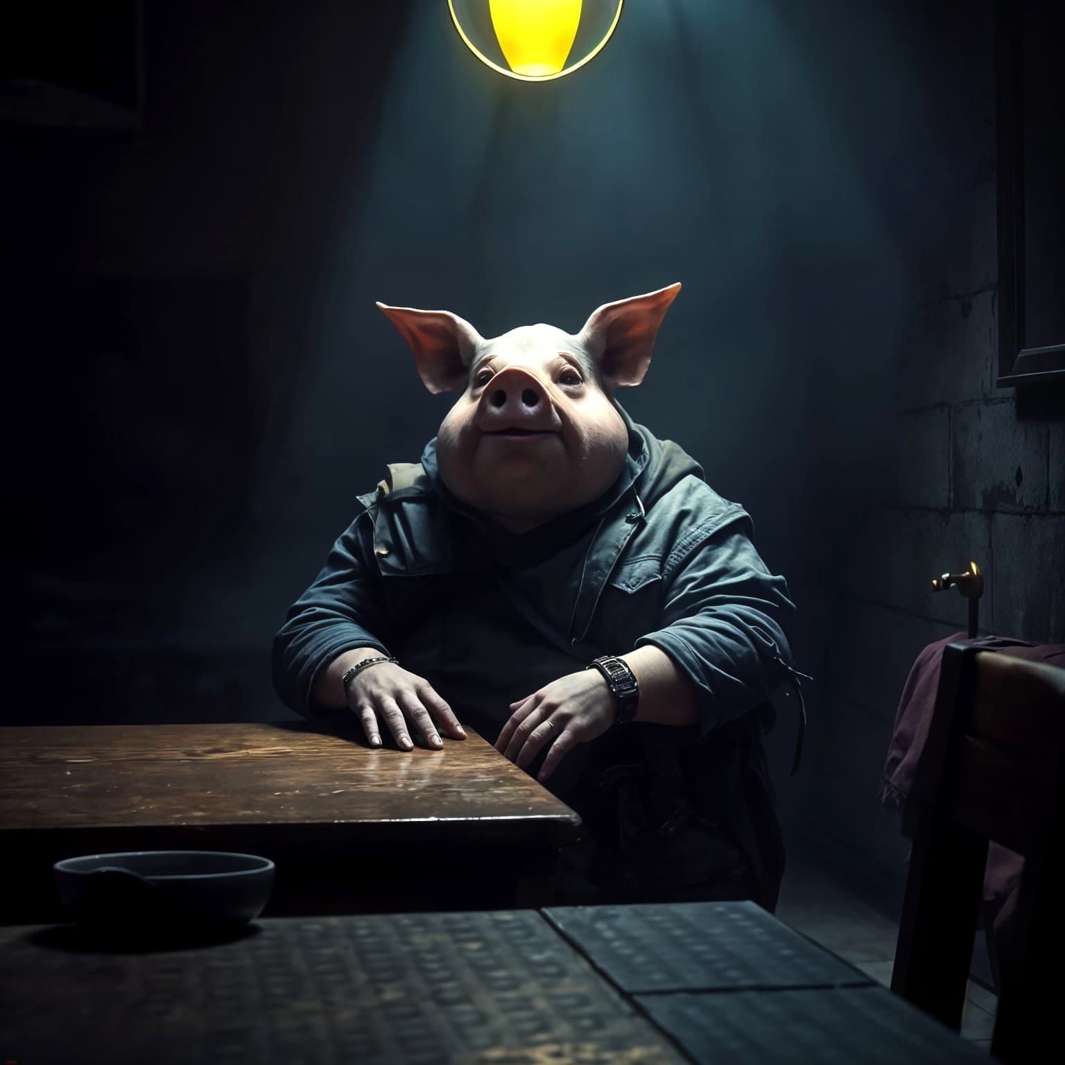 A Lonely Figure in Dark Fantasy