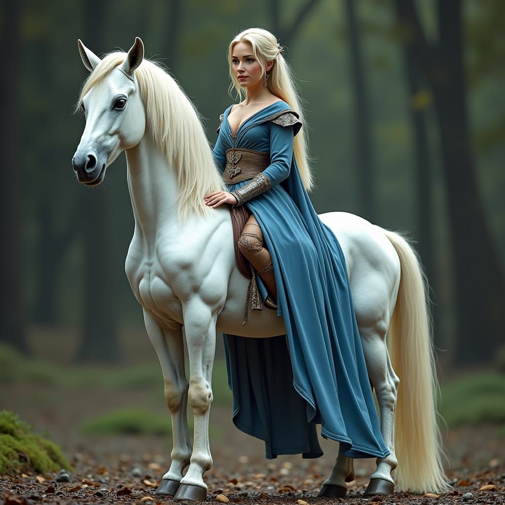 Serene Female Centaur in Rivendell Style