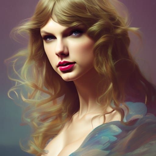 Evermore Inspired Portrait in Art Nouveau Style