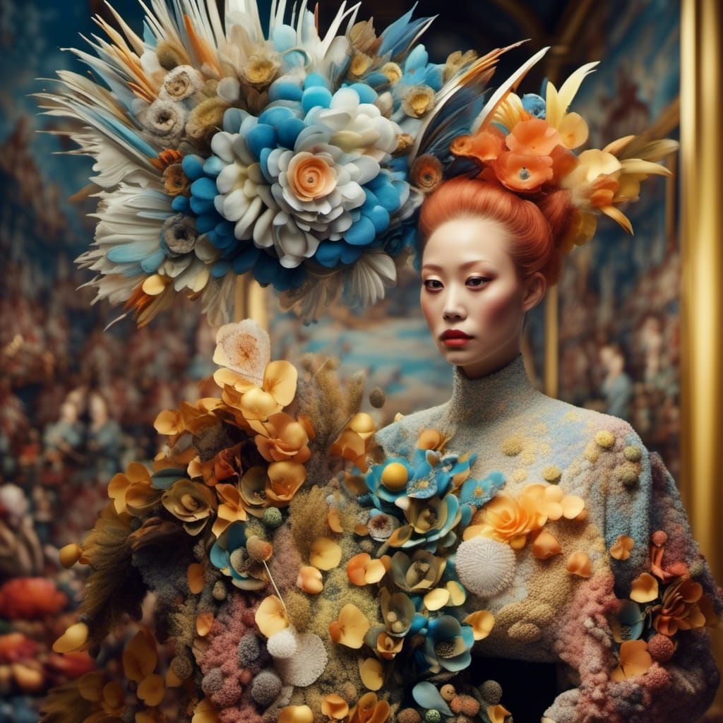 Polychromatic City Life: Abstract Digital Matte Painting