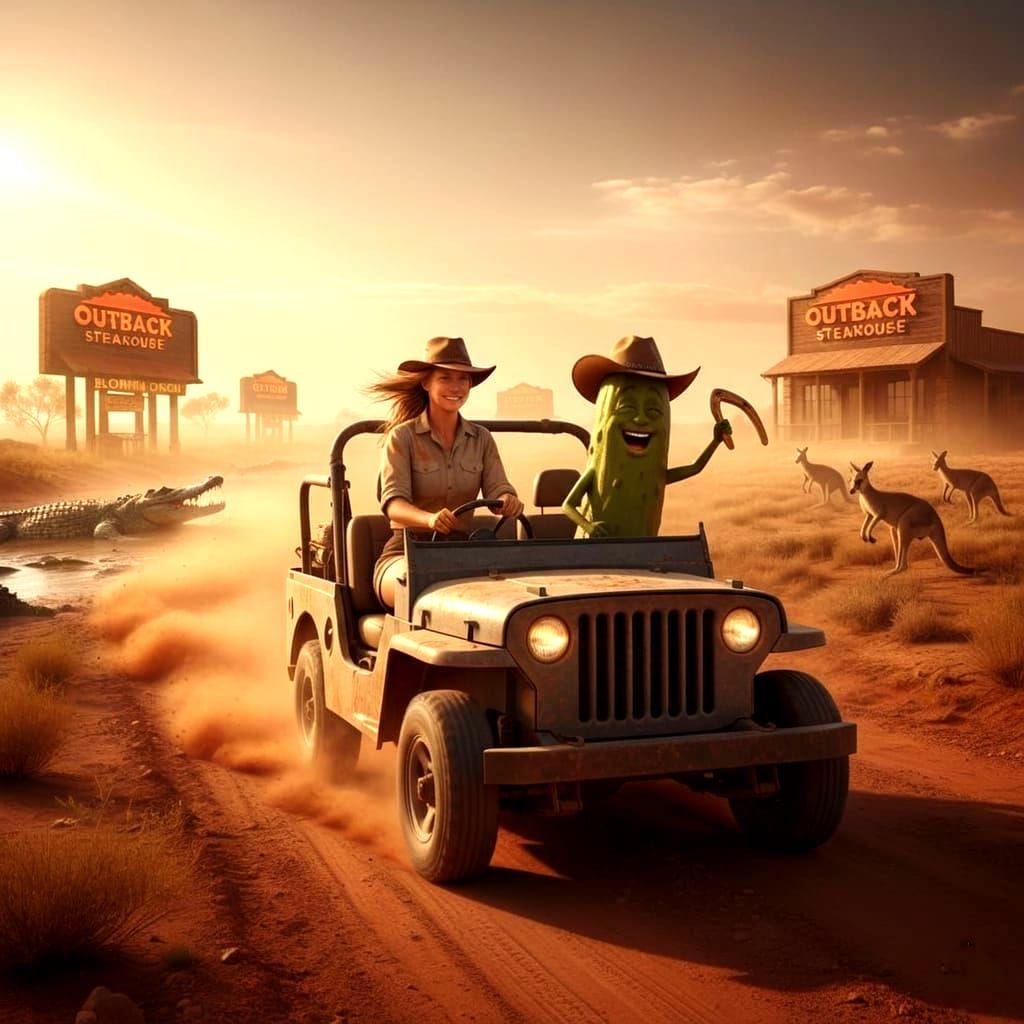 Outback Landscape: A Serene Rural Backyard