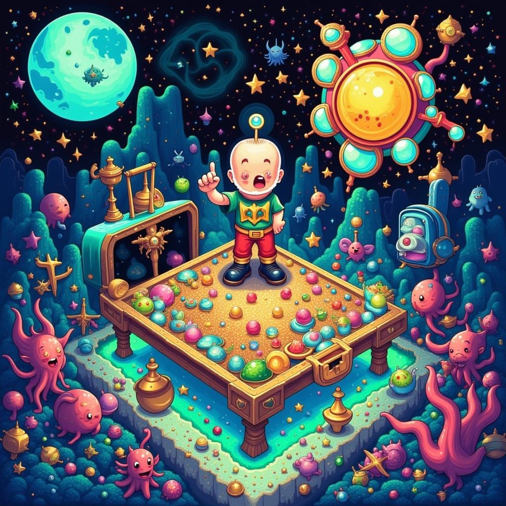 Young Adventurer Finds Treasure in Cyberpunk RPG