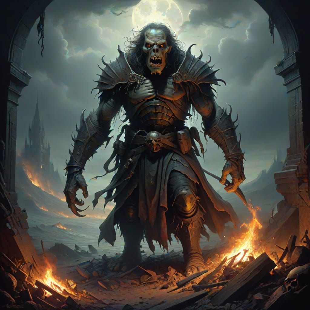 Gothic Horror Undead Warrior From Hell