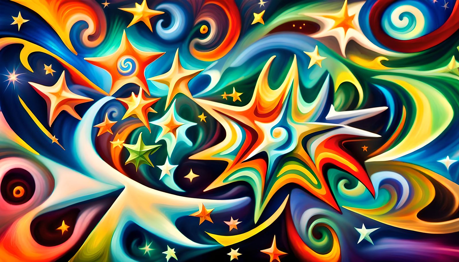 Iridescent Stars Swirling in Electromagnetic Plasma, Naive A...