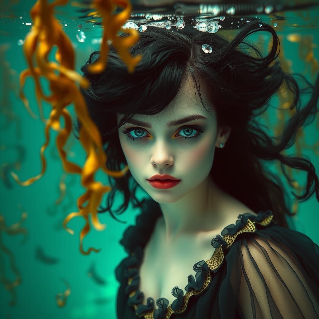 girl underwater