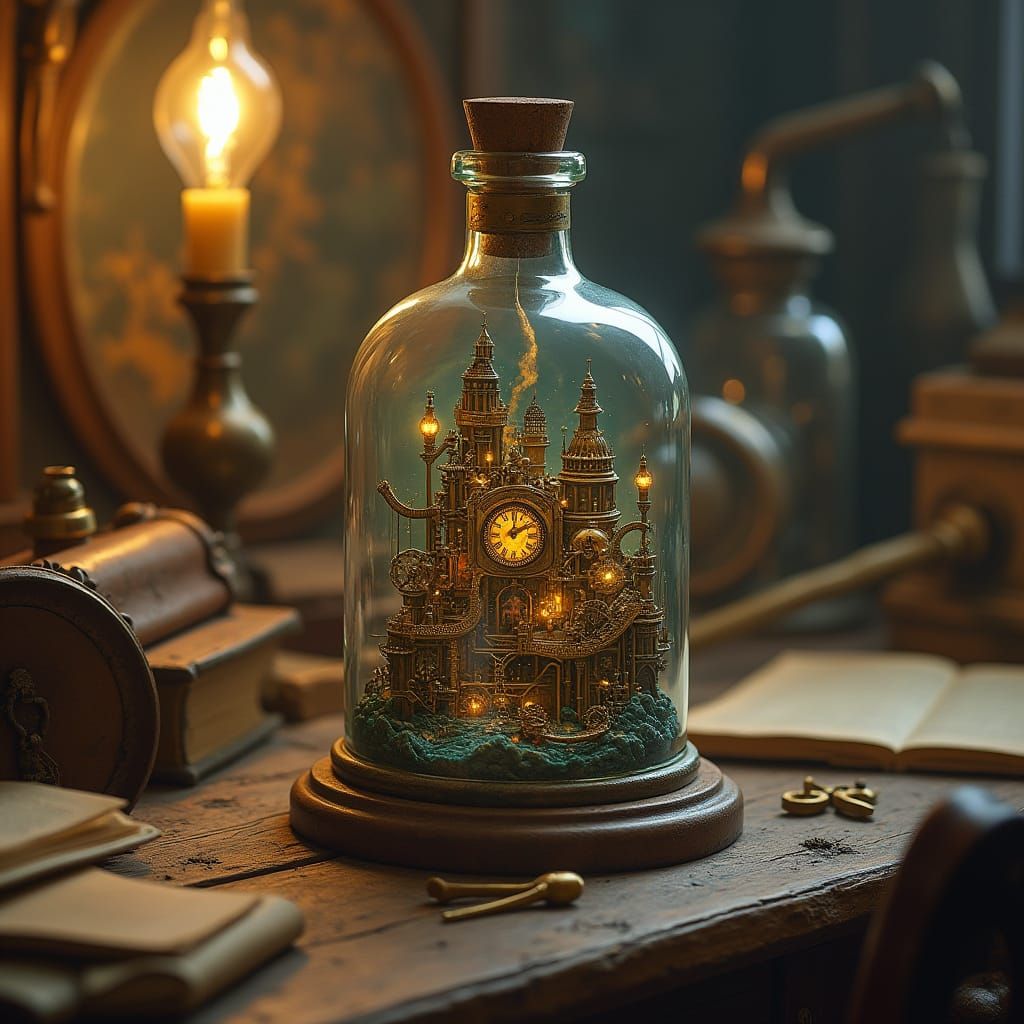 World in a bottle