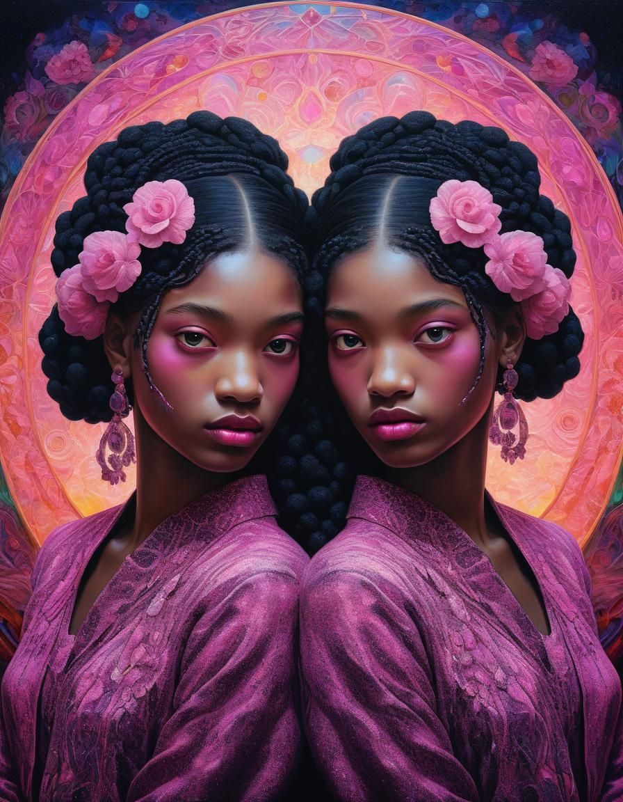 Ethereal Youth in Minimalist Fauvism Style