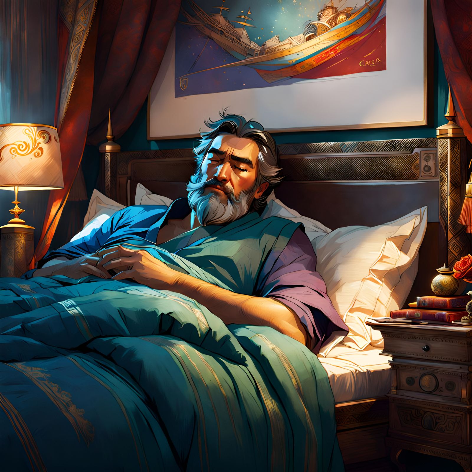 Marco Polo Portrait in Pixar Style