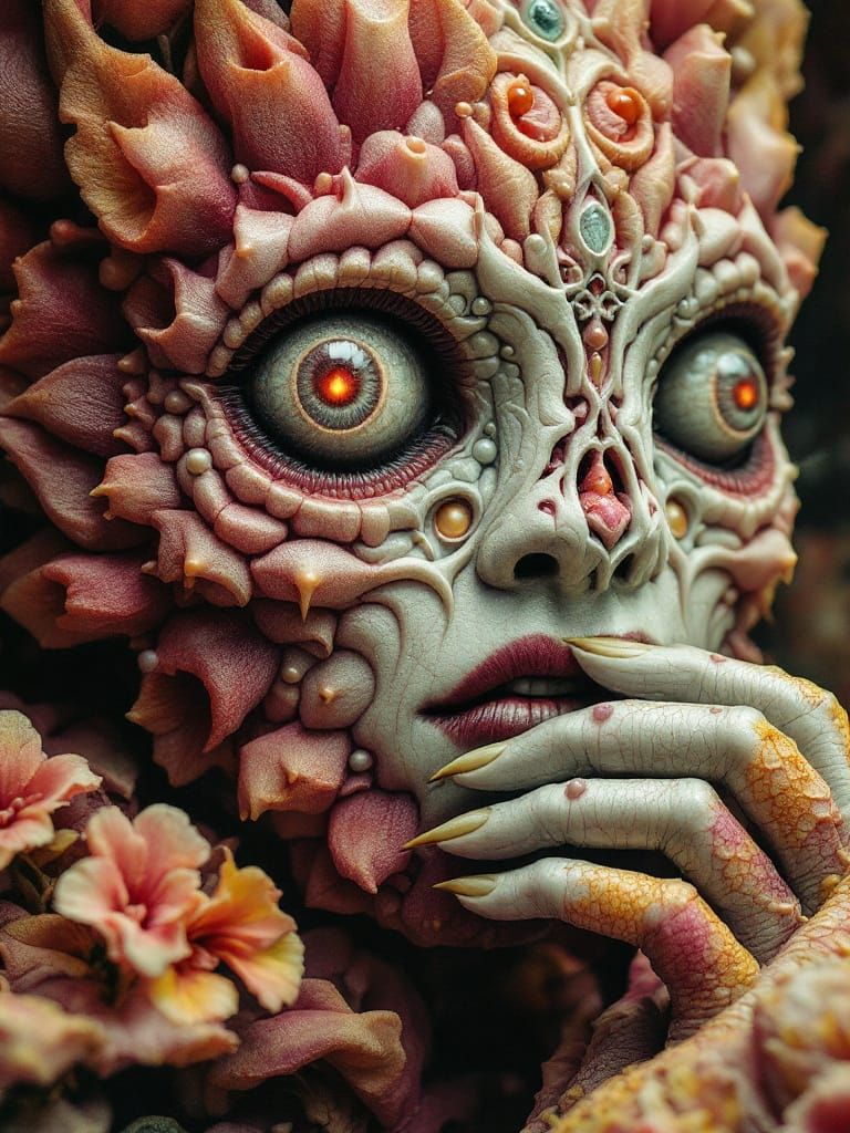 Hydnora Whispers Geometrical Mayhem Through Carnosa's Flesh