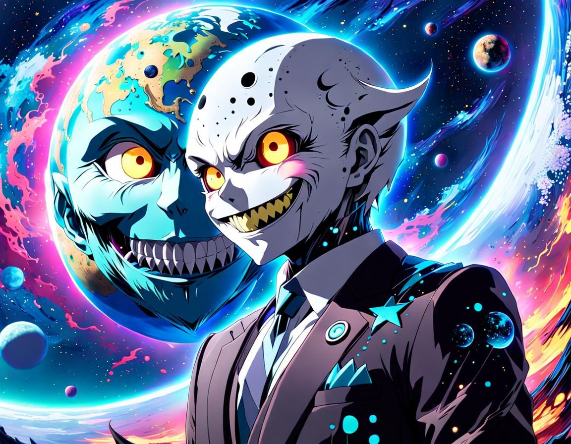 Creppy Moon Guy and Creppy Earth