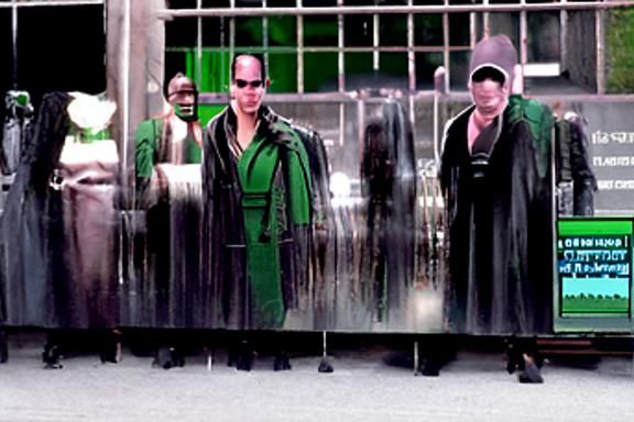 Matrix-Style Green Code Screen Overlay