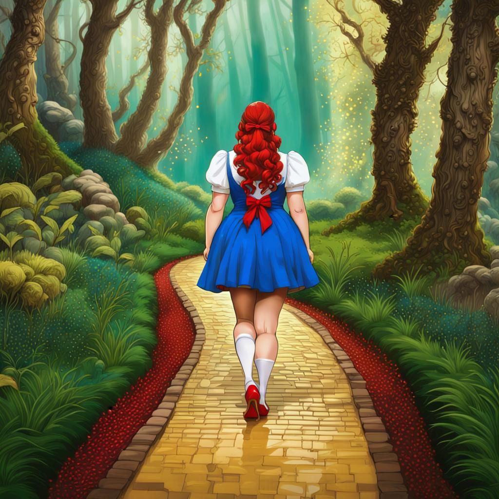 Dorothy on her way to the Emerald City