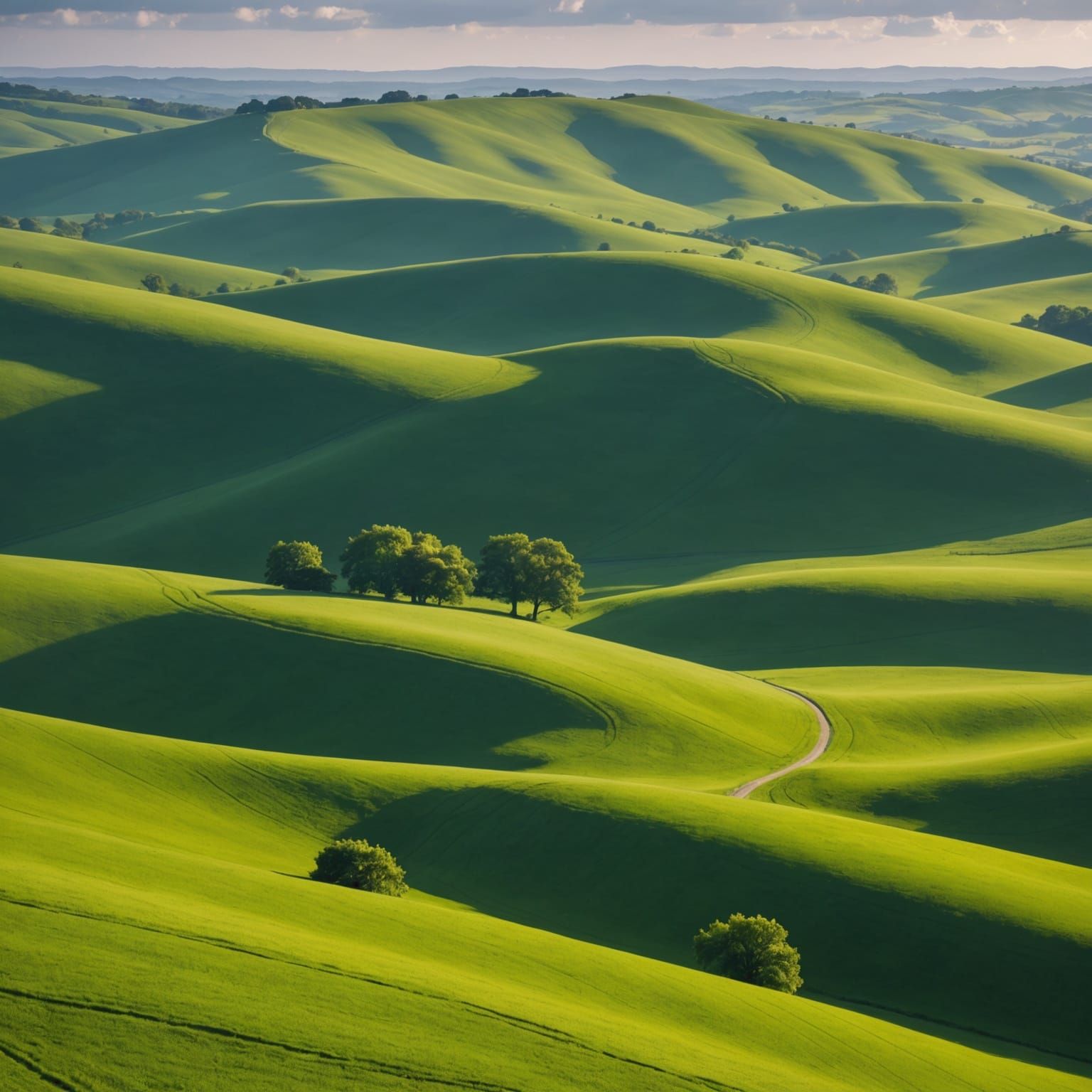 Serenity Found in Lush Green Hills