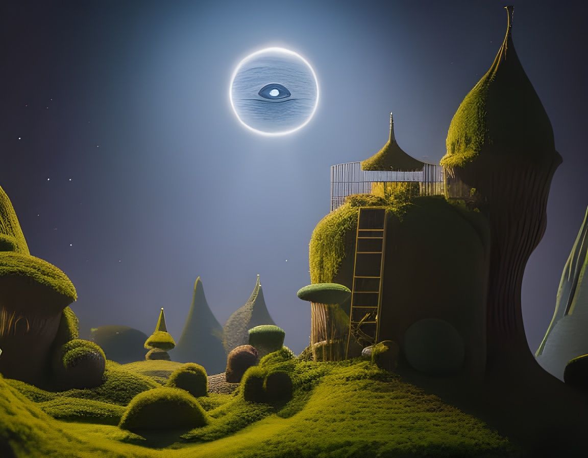 Detailed Miniature Alien Sculptures in Shadow Box