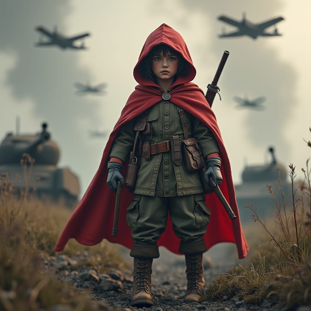 Little Red Riding Hood in WWII Normandy