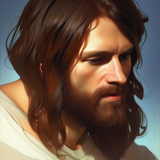 Hyperdetailed Portrait of Jesus Christ in 8K