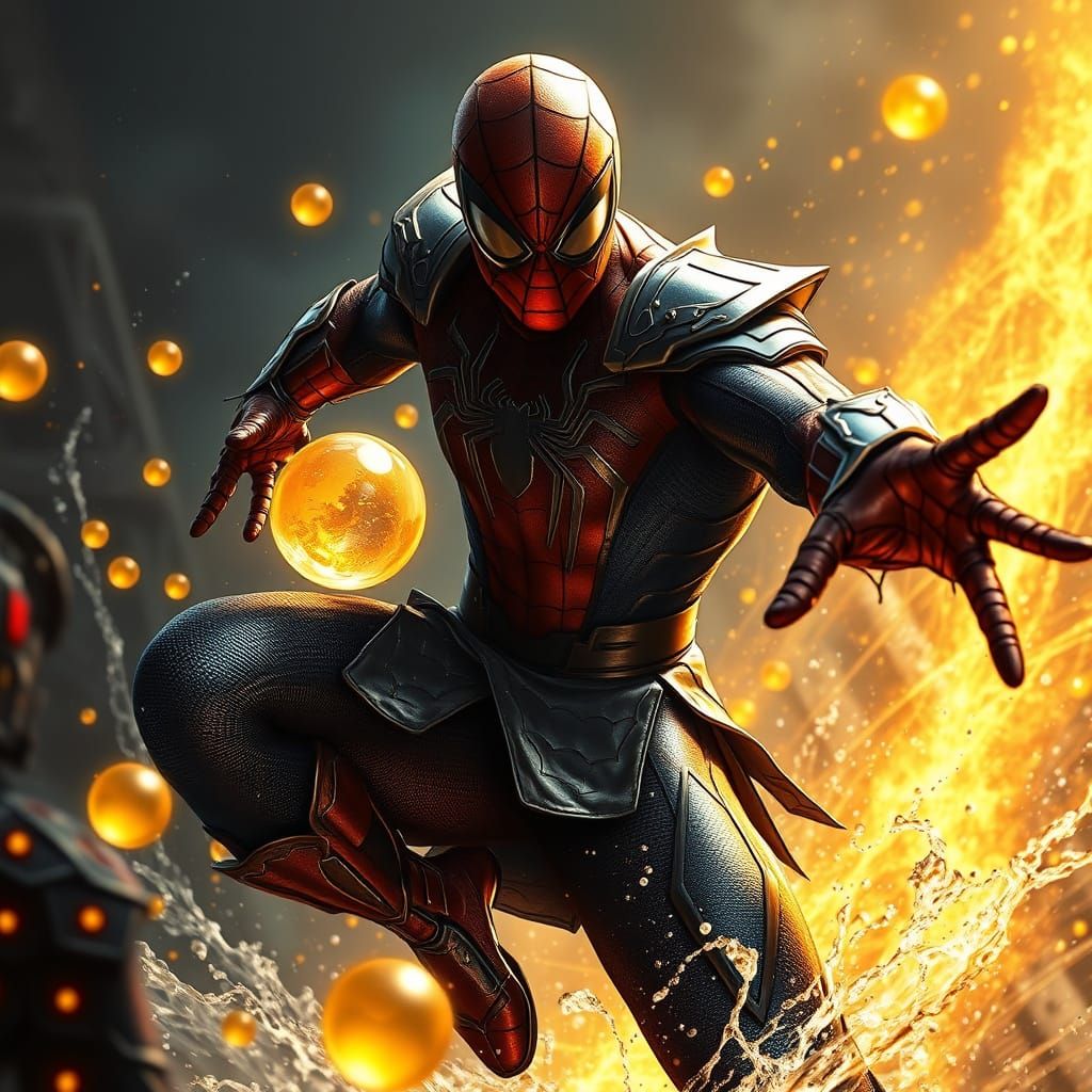 Spider-Man Ghisyanki Warrior in Epic Fantasy Combat