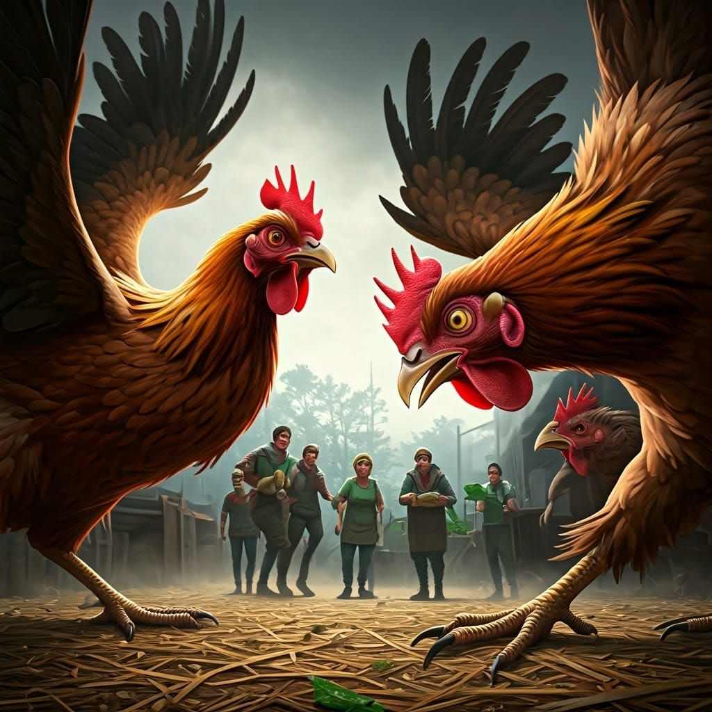 Fowl of Fury: Chickens Unleash Terror on Helpless Vegans