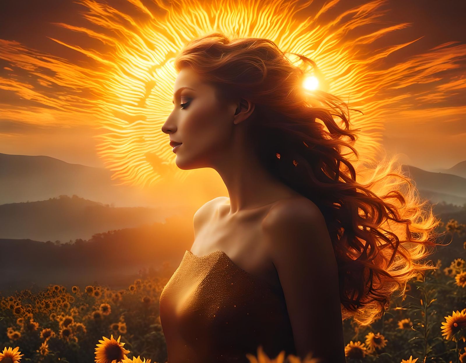 Ethereal Sunrise: Drifting into a Fantasy Realm