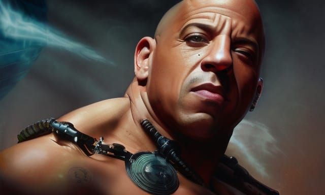 Biopunk Vin Diesel Human-Car Hybrid Birth