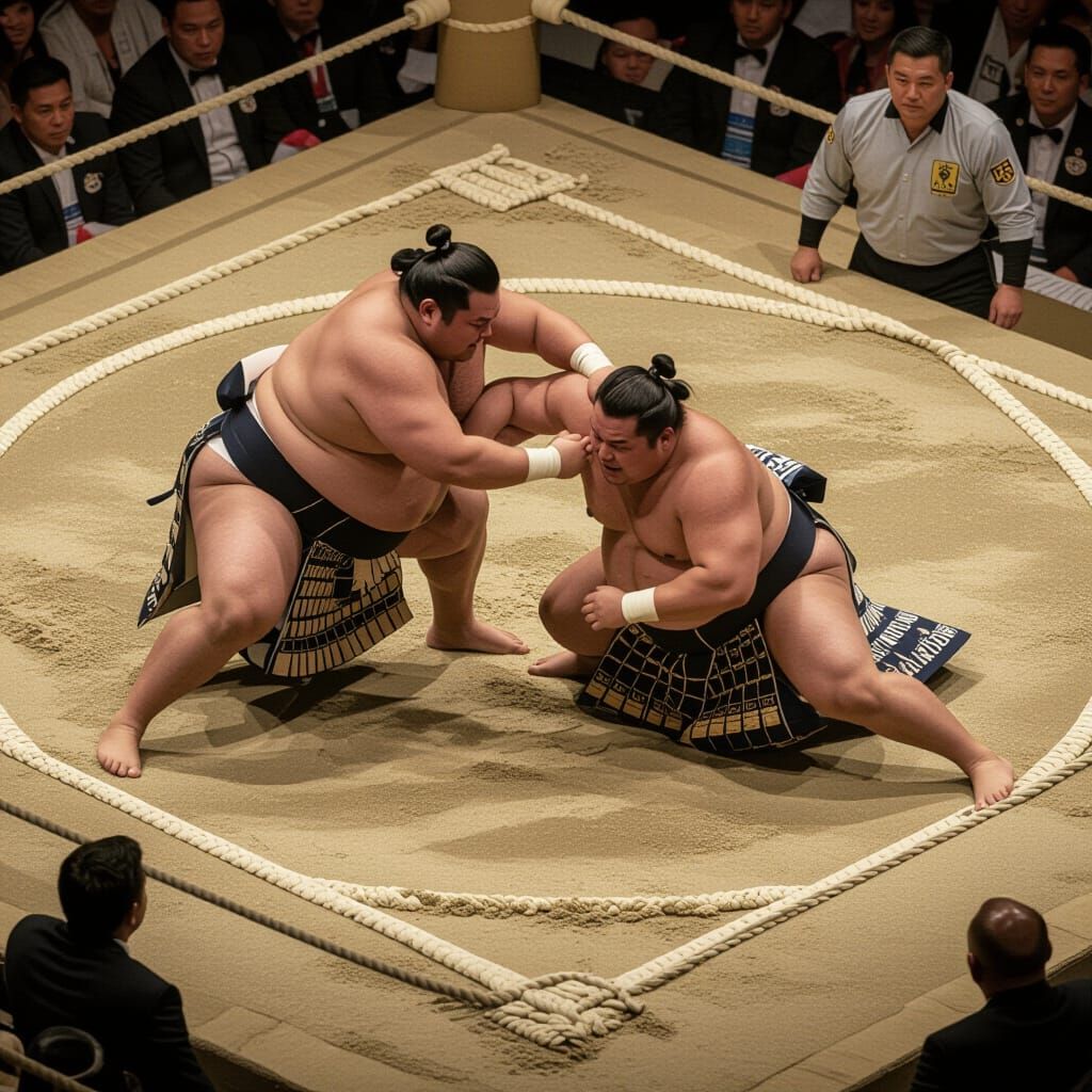 Sumo Wrestlers in Decisive Final Push, Ukrainian Champion Vi...