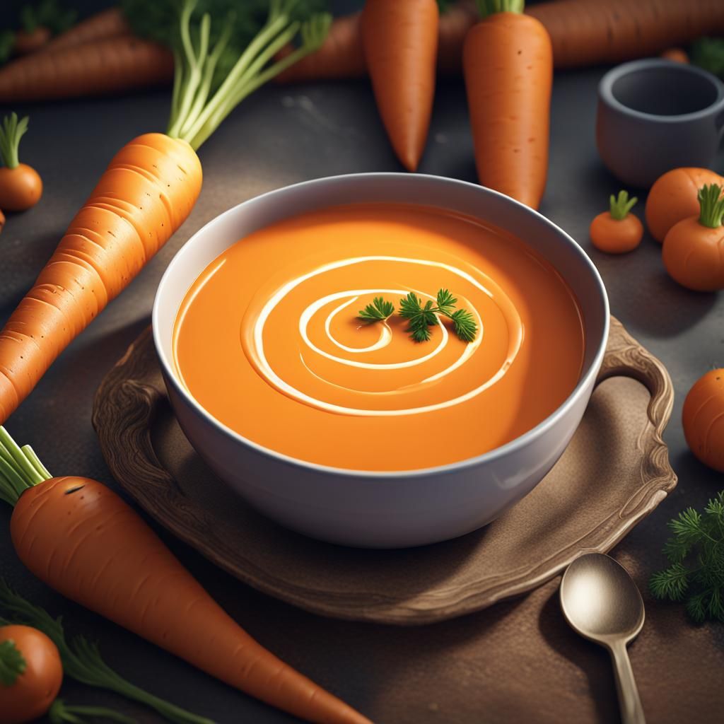 Delicious Carrot Soup: Fantasy Concept Art
