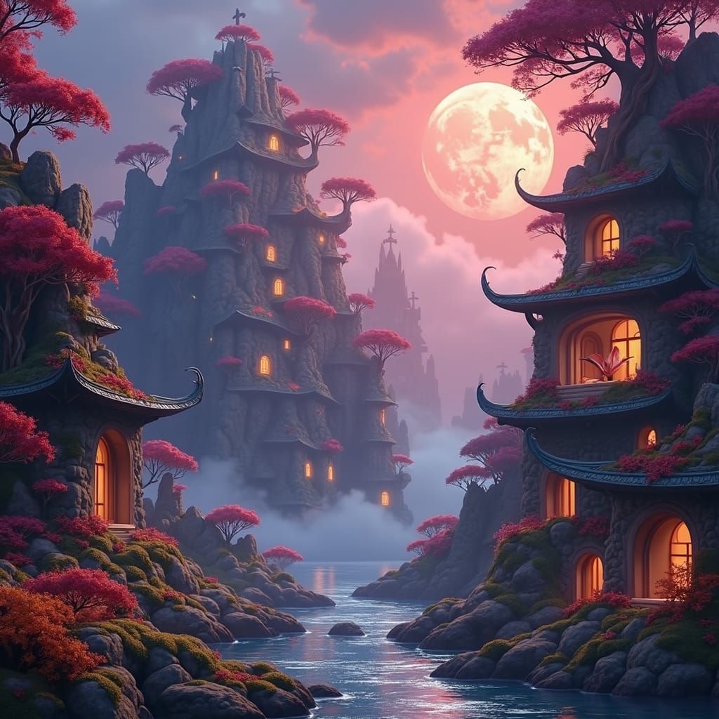 Mystical Realm Matte Painting in Unreal Engine 5