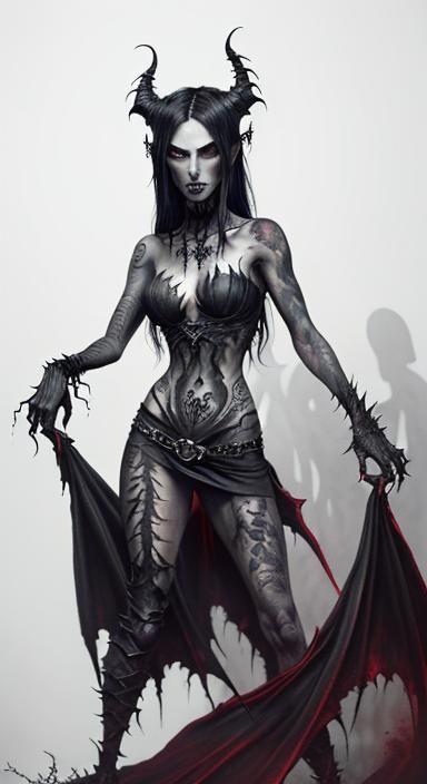 Dark Fantasy Witch in Gothic Oil Painting Style
