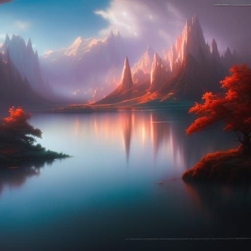 Holographic Cosmic Illustration in Cyberpunk Style