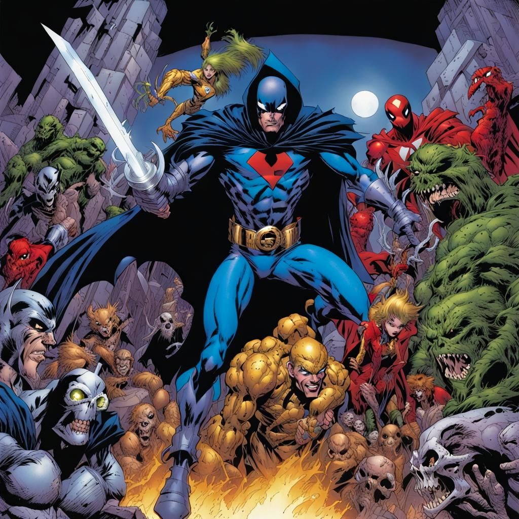 Grimdark Comic Art Character Illustration